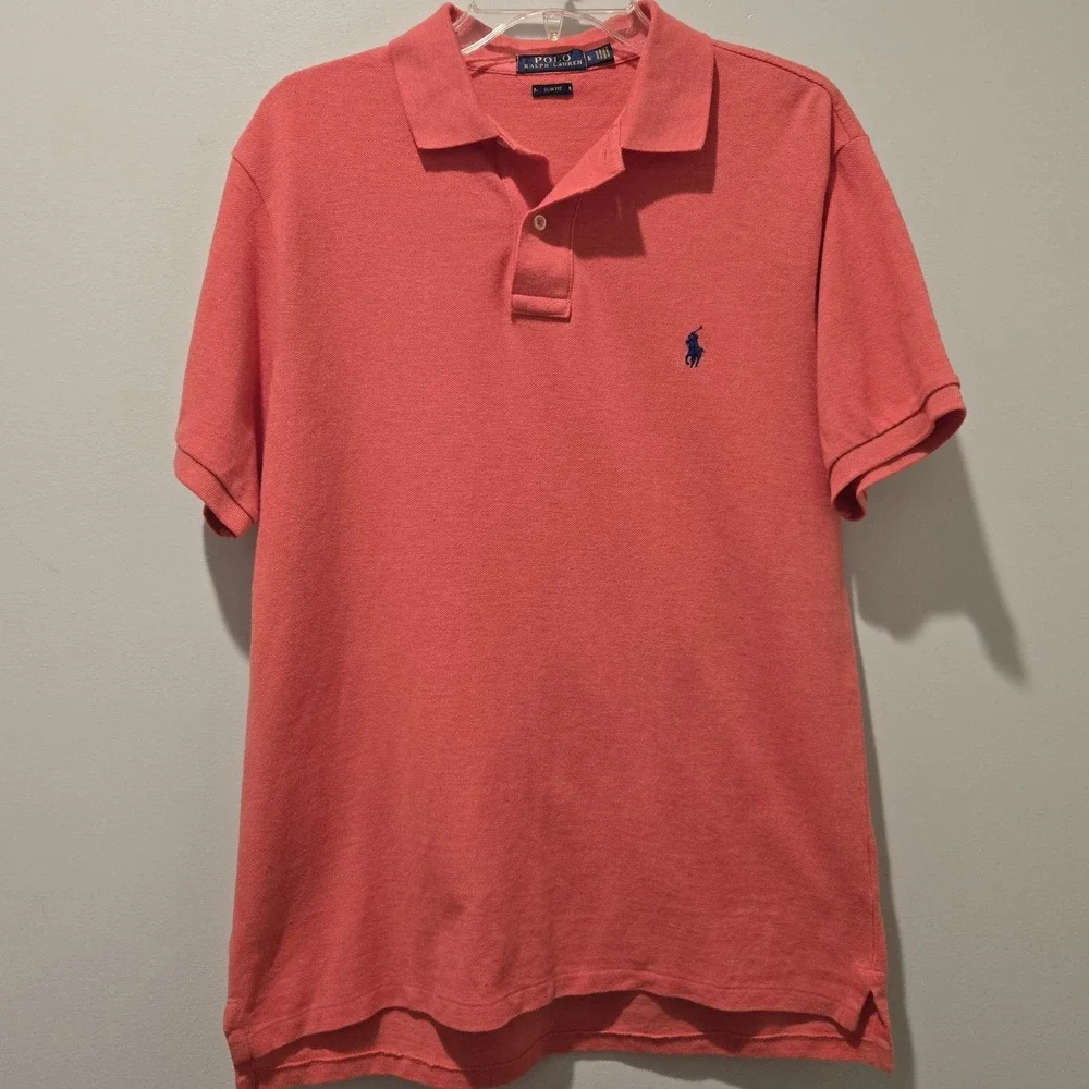 Polo Ralph Lauren Polo Shirt Mens Slim Fit‎ Large Casual